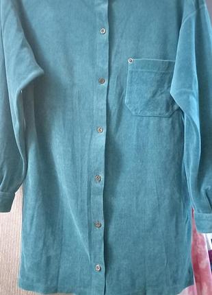 Рубашка- блуза женскя бархат ткань натуральная катон размер 48-50-52