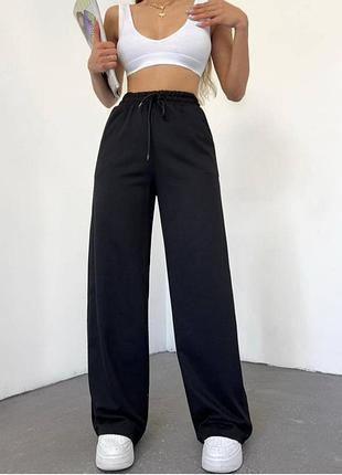 Спортивные штаны женские стильные тренд трикотажные