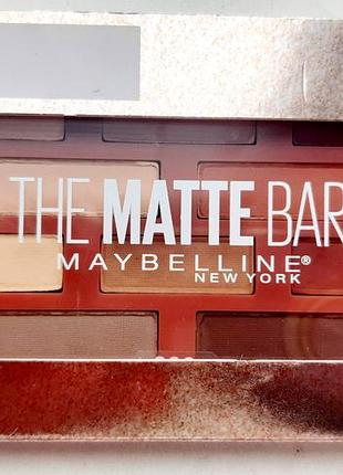 💖палетка теней для век maybelline the matte bar eyeshadow palette