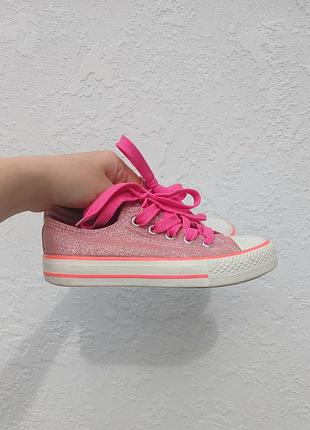 Детские розовые кеды 30 размера