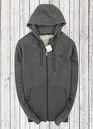 Коттоновая зип худи, коттон с полиестром в составе