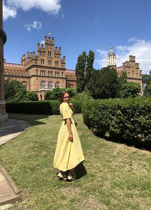 Довге жовте плаття британського бренду nobody’s child ( розмір м)