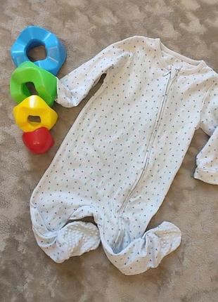 Сліп на молнії 6-12 міс. чоловічок для, хлопчика. ромпер. піжамка