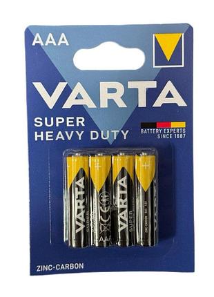 Батарейка солевая varta aaa r03 15v минипальчиковая (трей)