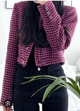 Zara  укороченный пиджак жакет 
 m/l