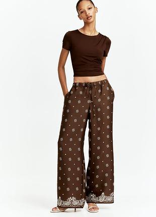 Новые широкие легкие брюки, брючки, штаны палаццо h&amp;m. новая коллекция!