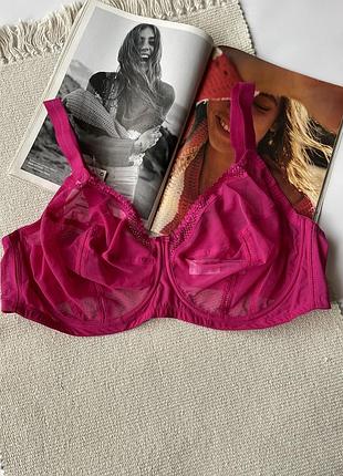 44f/100g прозорий бюстгальтер з міцною чашкою на широких шлейках m&s