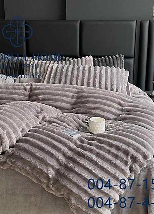 🖍плюшевое постельное белье шарпей