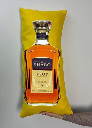 Подушка с принтом габардиновая шабо 5 звезд, желтая 35х75 (418)