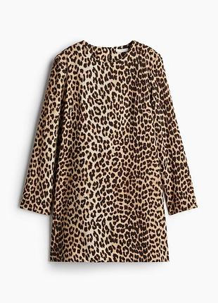 Сукня вільного фасону леопардовий принт