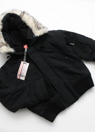Теплая, черная курточка на мальчика teddy's friend