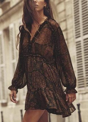 Шифонова сукня zara