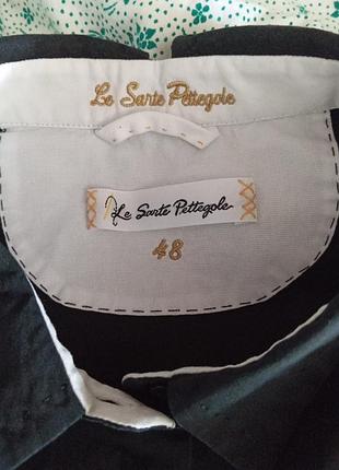 Дизайнерская рубашка итальянского бренда le sarte pettegole хлопок 48 размер