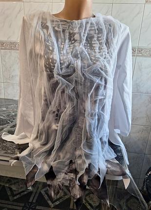 Рубашка хелловин, скелет