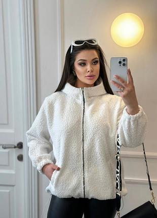 Женская куртка-кофта баранец 9