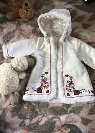 Дитяча штучне пальто дублянка