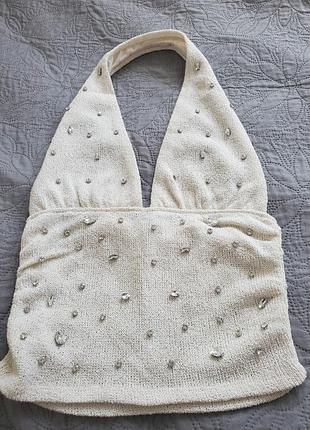 Топ со стразами