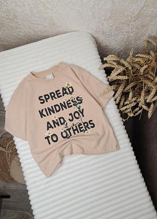 Футболка оверсайз от zara 6-7 лет (116-122)