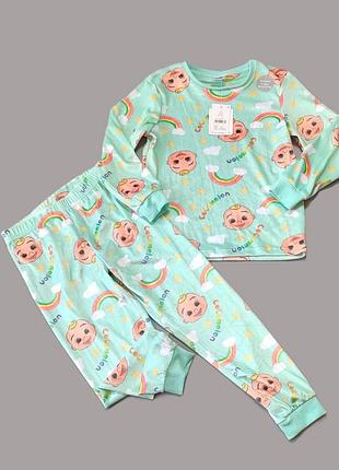Тонкий велюр пижама cocomelon 5 лет george