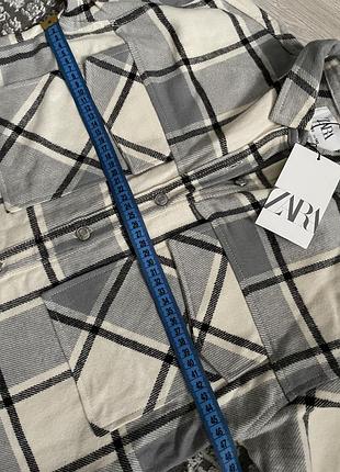 Сорочка байкова в клітинку zara 7