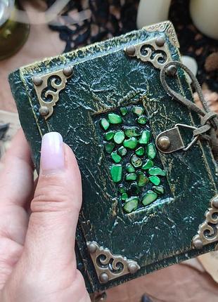 Мини-блокнотик ручной работы с камнями