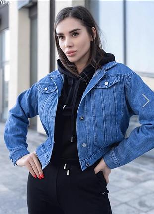 Жіноча джинсова куртка staff в розмірі xs
