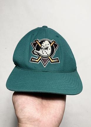 Vintage 90s mighty ducks anaheim snapback кепка