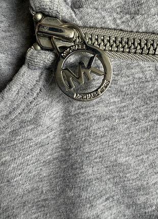 Сірий меланж  базовий бавовняний лонгслів бренд michael kors