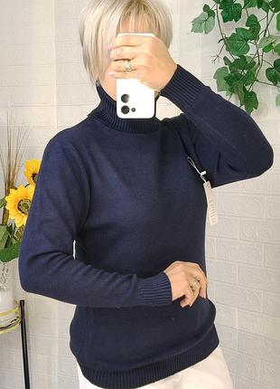 52-56 свитер гольф водолазка женский большой размер