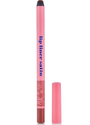 Гелевий олівець для губ glambee satin lip liner 204