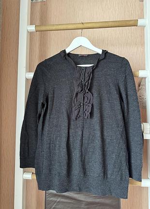 Кофтина з меріносової вовни і шовку