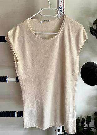 Allude cashmere люксовий кашемір джемпер топ без рукавів xl