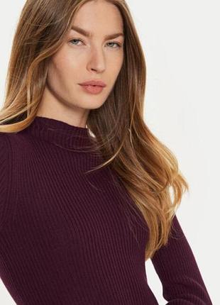 Бордовий гольф водолазка