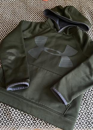 Темно-зелена кофта худі толстовка under armour капюшонка