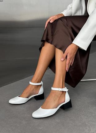 Кожаные трендовые туфли