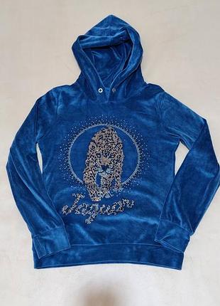 Велюровая кофта с стразами