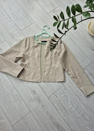 Новый стильный женский жакет / пиджак из экокожи today