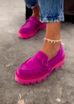 Натуральные замшевые макассины лоферы р.38