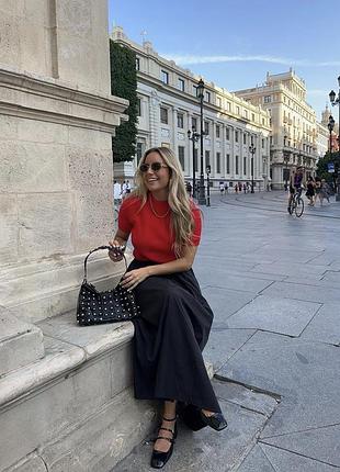 Вʼязаний укорочений светр джемпер кофта zara