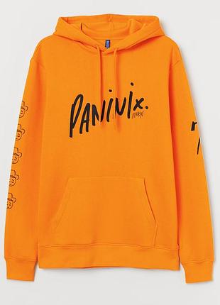 H&amp;m divided худи ярко оранжевого цвета. б/в.бренд/колаборация между музыкантомlii nas x и компаниейpanini