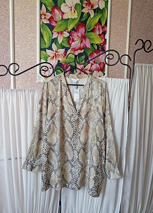 Стильна якісна блуза в зміїний принт primark cares.