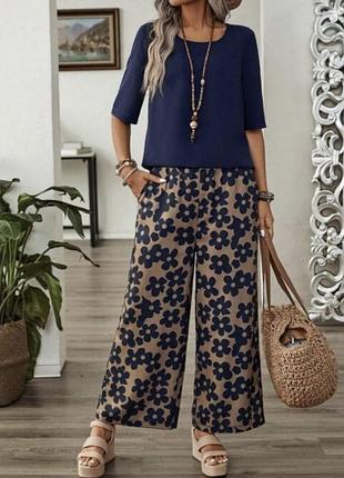 Брюки кюлоты shein