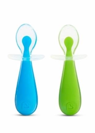 Ложки силиконовые munchkin gentle scoop, 2 шт.