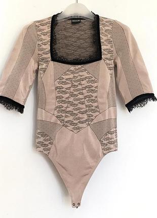 Wolford стринг боди с ажурной отделкой