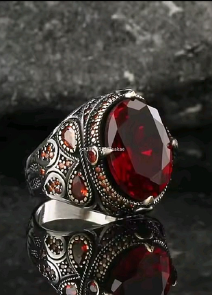 Кольцо сердце синее, нано сапфир💙💎