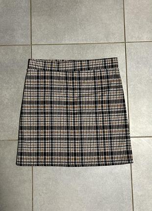 Спідниця міні в клітинку