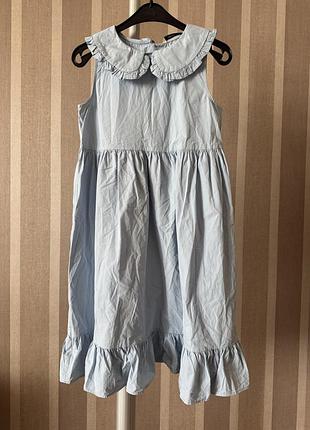 🥰 бавовняна сукня з комірцем george 11-12 років