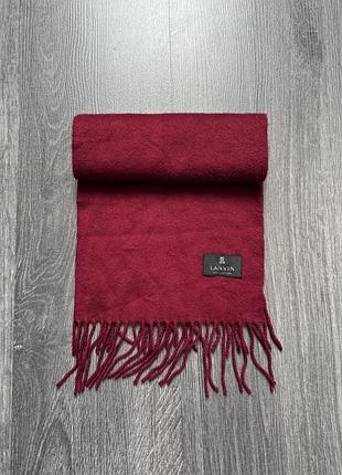 Lanvin burgundy scarf