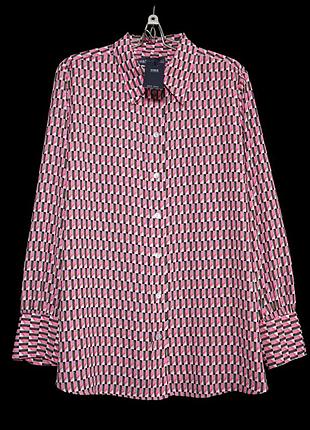 Красивая рубашка с длинным рукавом и узором р.20