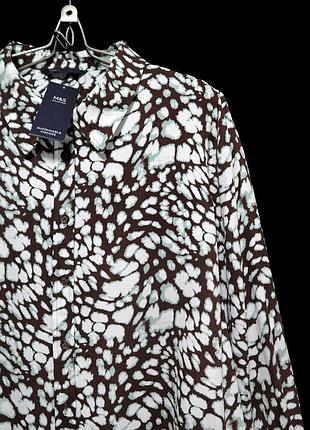 Стильная рубашка на пуговицах из качественной вискозы р.22